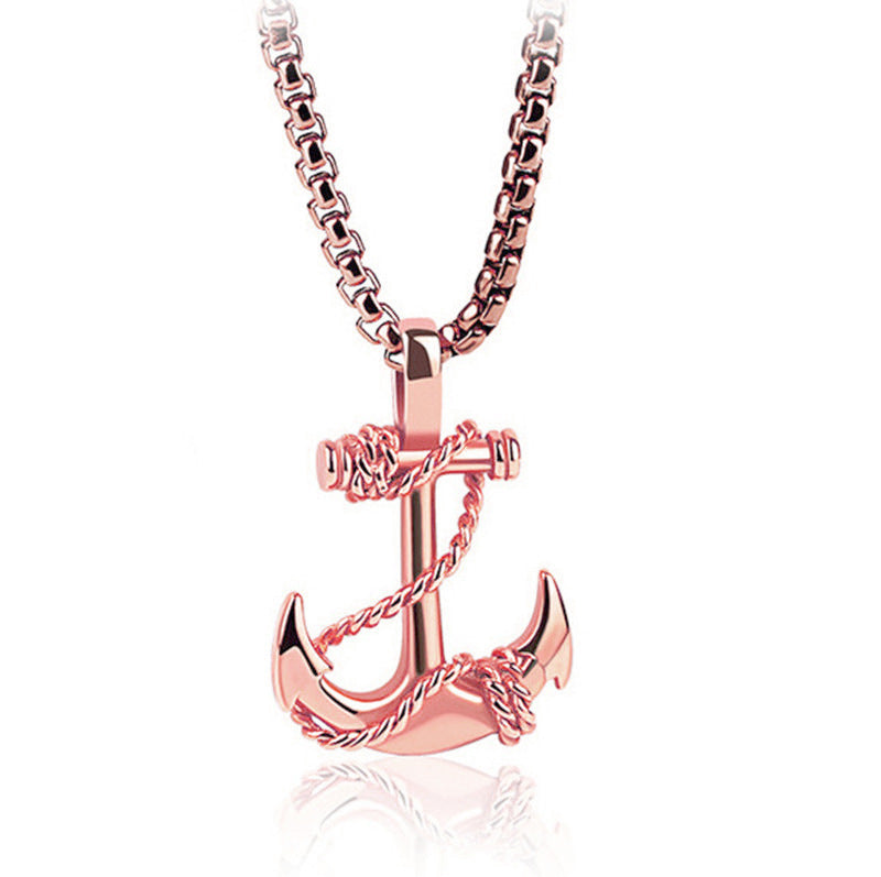 Wholesale Cross Titanium Steel Men's Necklace